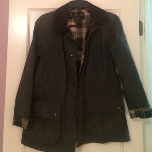womens tartan barbour jacket size 06